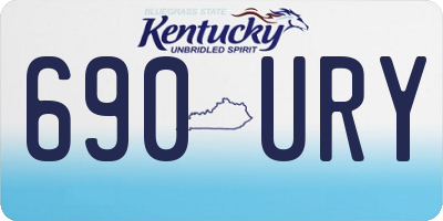KY license plate 690URY