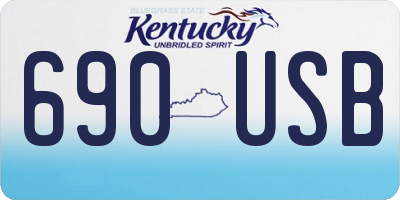 KY license plate 690USB