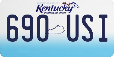 KY license plate 690USI
