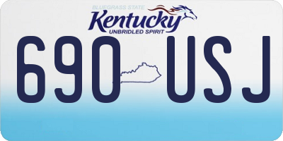 KY license plate 690USJ