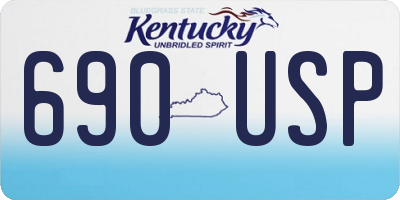 KY license plate 690USP