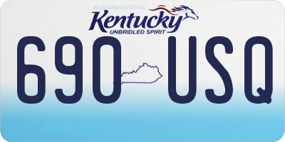 KY license plate 690USQ