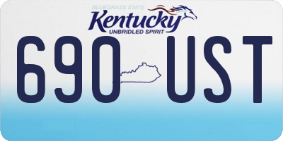KY license plate 690UST