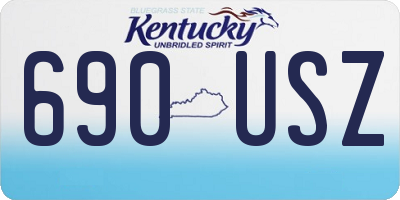 KY license plate 690USZ