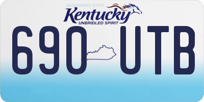 KY license plate 690UTB
