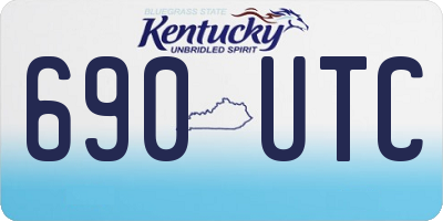 KY license plate 690UTC