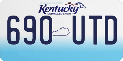 KY license plate 690UTD