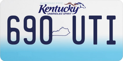 KY license plate 690UTI