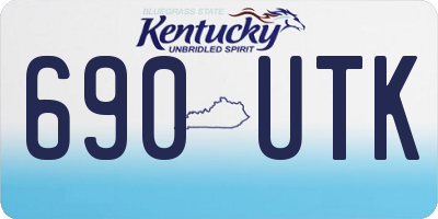 KY license plate 690UTK