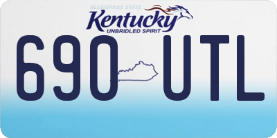 KY license plate 690UTL