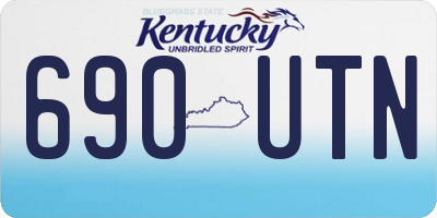 KY license plate 690UTN
