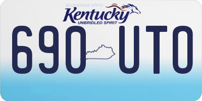 KY license plate 690UTO