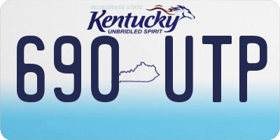KY license plate 690UTP