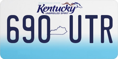 KY license plate 690UTR