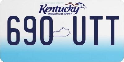 KY license plate 690UTT
