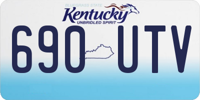 KY license plate 690UTV