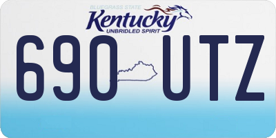 KY license plate 690UTZ