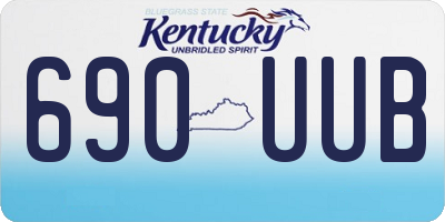 KY license plate 690UUB