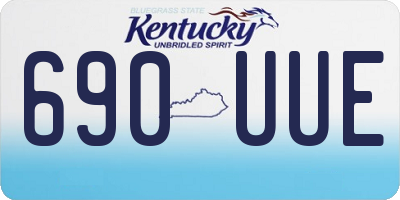 KY license plate 690UUE