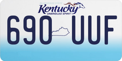 KY license plate 690UUF