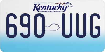 KY license plate 690UUG