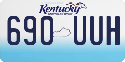 KY license plate 690UUH