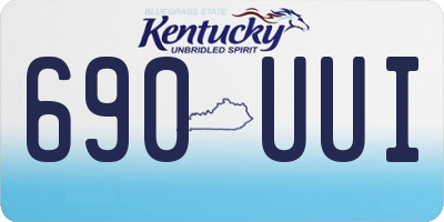 KY license plate 690UUI