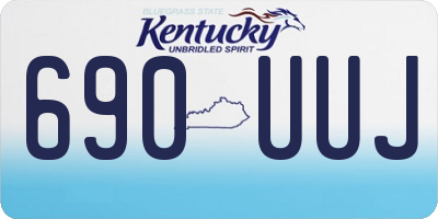 KY license plate 690UUJ