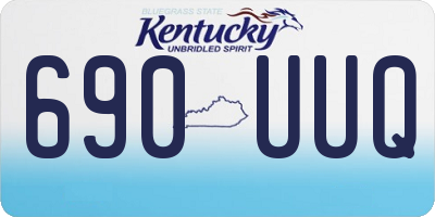 KY license plate 690UUQ