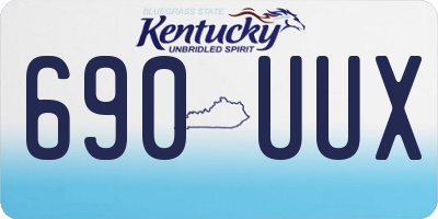 KY license plate 690UUX