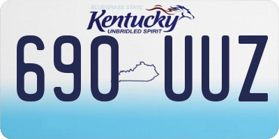 KY license plate 690UUZ