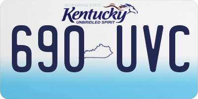 KY license plate 690UVC