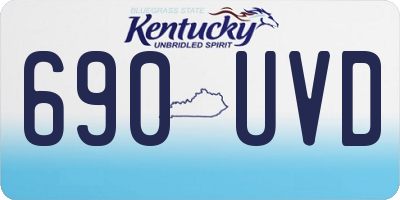 KY license plate 690UVD