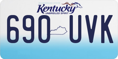 KY license plate 690UVK