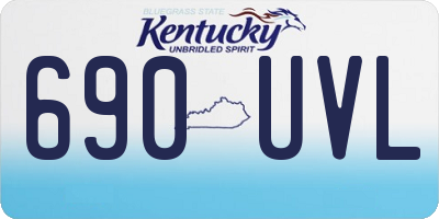 KY license plate 690UVL