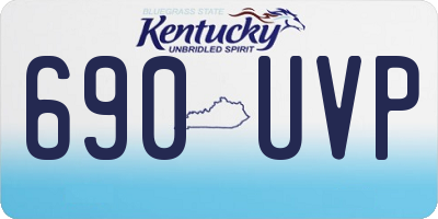 KY license plate 690UVP