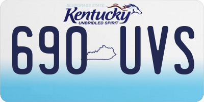 KY license plate 690UVS
