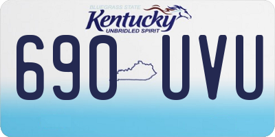 KY license plate 690UVU