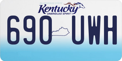 KY license plate 690UWH