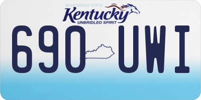 KY license plate 690UWI