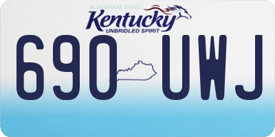 KY license plate 690UWJ