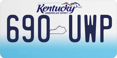 KY license plate 690UWP