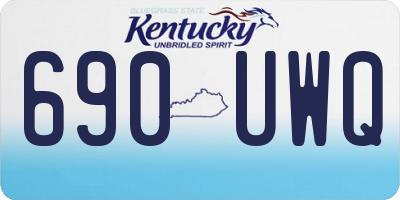 KY license plate 690UWQ