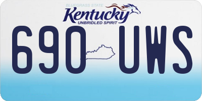 KY license plate 690UWS