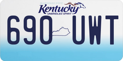 KY license plate 690UWT