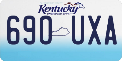 KY license plate 690UXA