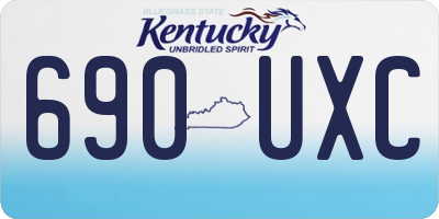 KY license plate 690UXC