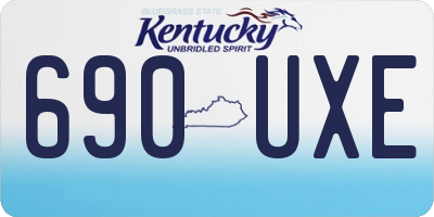 KY license plate 690UXE