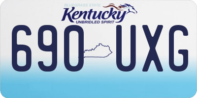KY license plate 690UXG