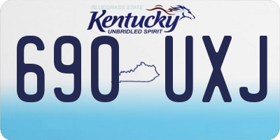 KY license plate 690UXJ